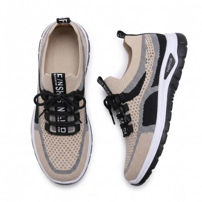 Elastic Ease Sneakers - Flexible everyday sneakers with breathable comfort and easy slip-on wear