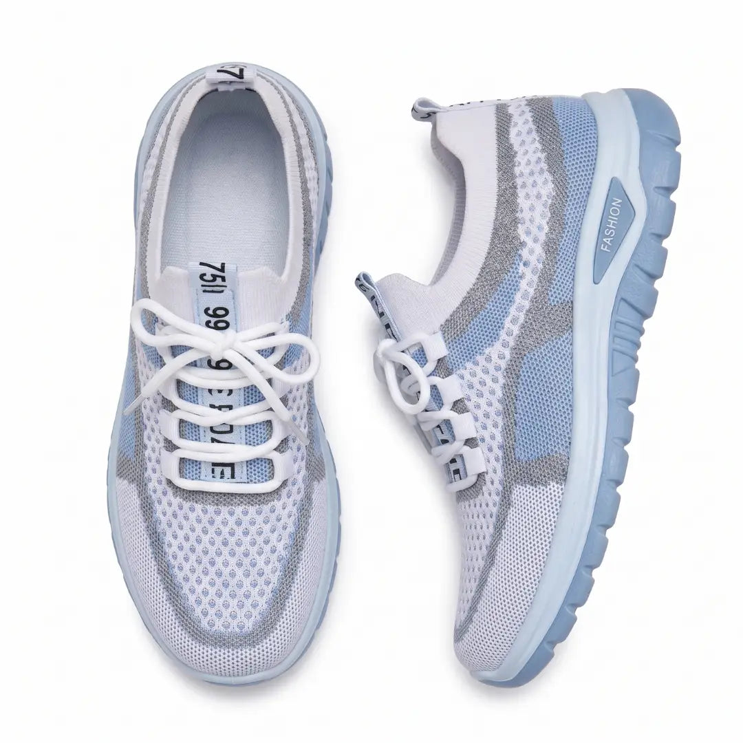 Elastic Ease Sneakers - Flexible everyday sneakers with breathable comfort and easy slip-on wear