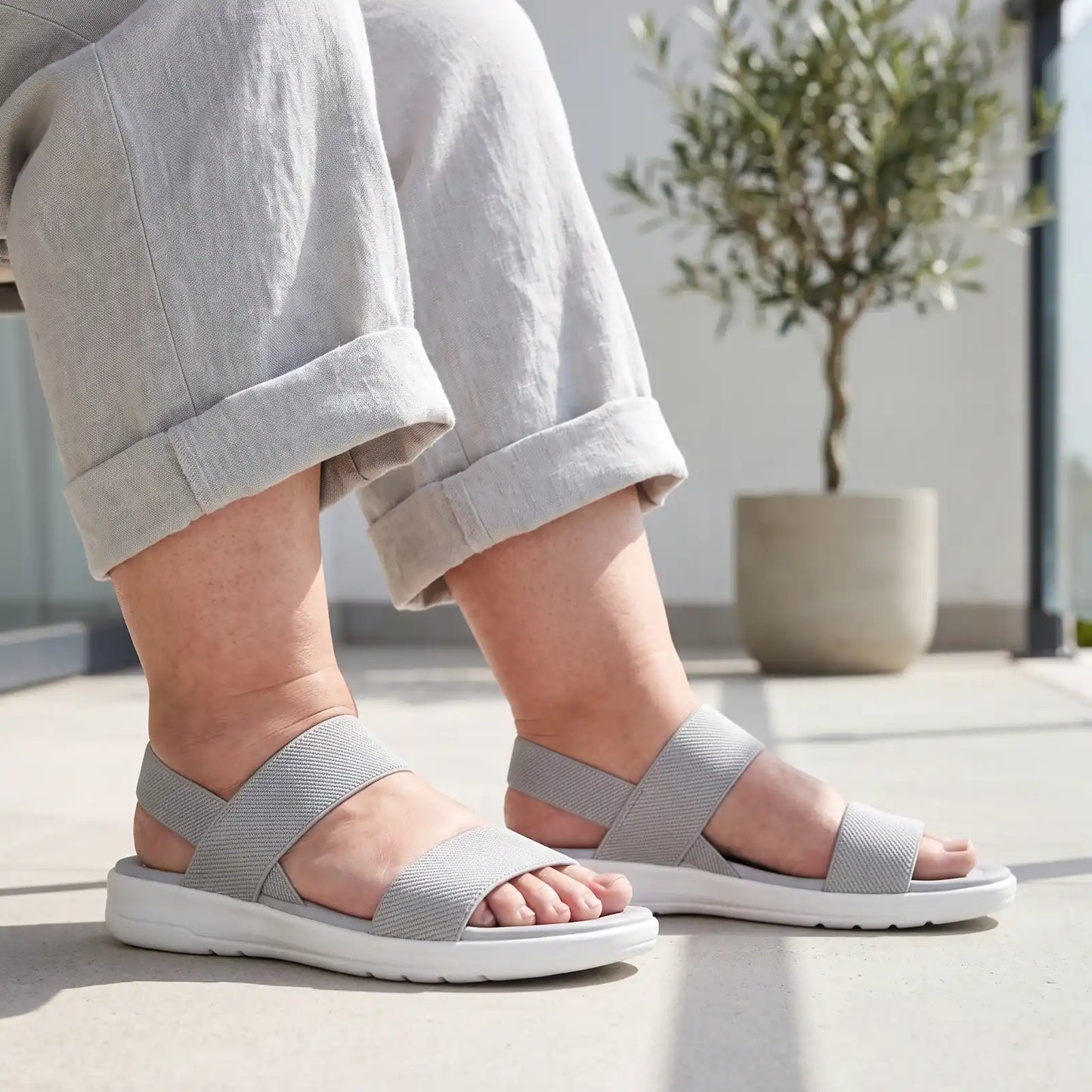 Free Stride Sandals - Lightweight Stretch Sandals for All-Day Comfort