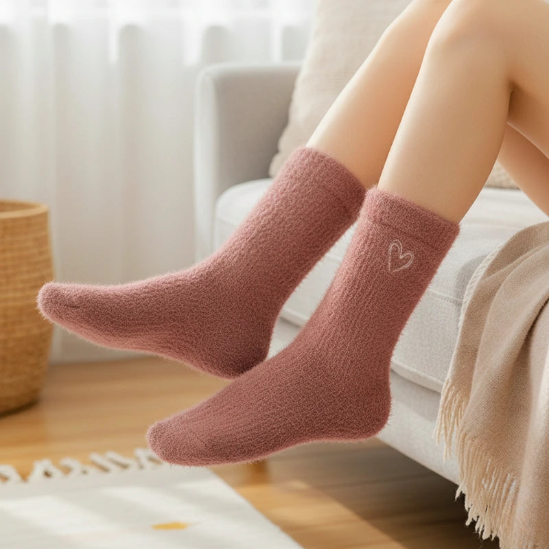 5 Pairs of Socks – Plush Cozy Comfort