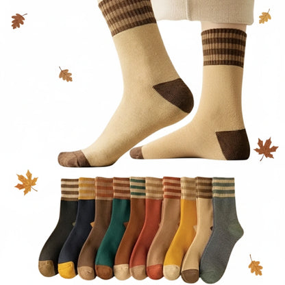 10 Pairs of Socks - Retro Fall Colors