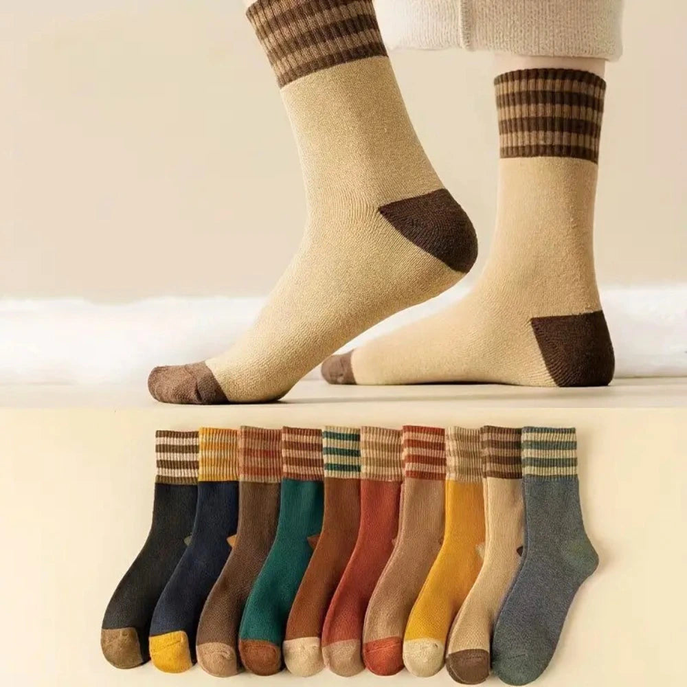 10 Pairs of Socks - Retro Fall Colors