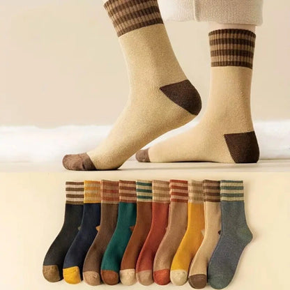 10 Pairs of Socks - Retro Fall Colors