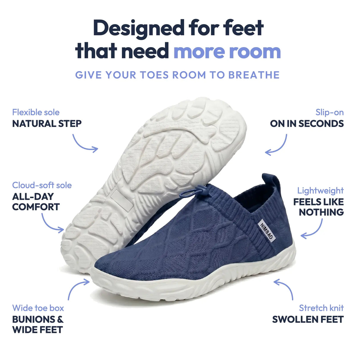 Cloud Walk Navy Blue