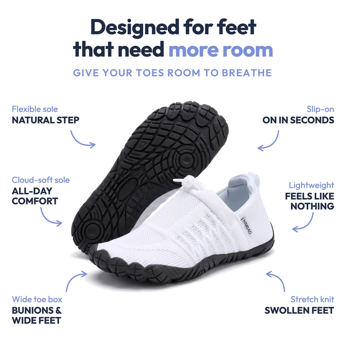 Cloud Walk Vela White Black