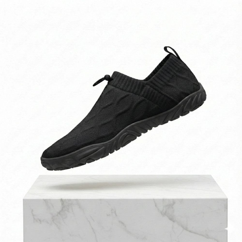 Black Nimbao Cloud Walk Classic knit slip-on in official product photography
