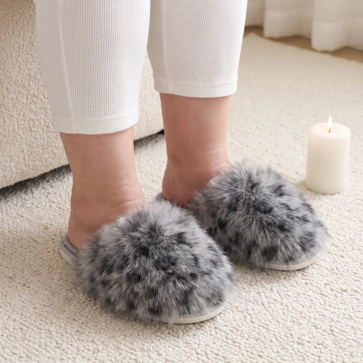 Cloud Fluff Gray Leopard lifestyle