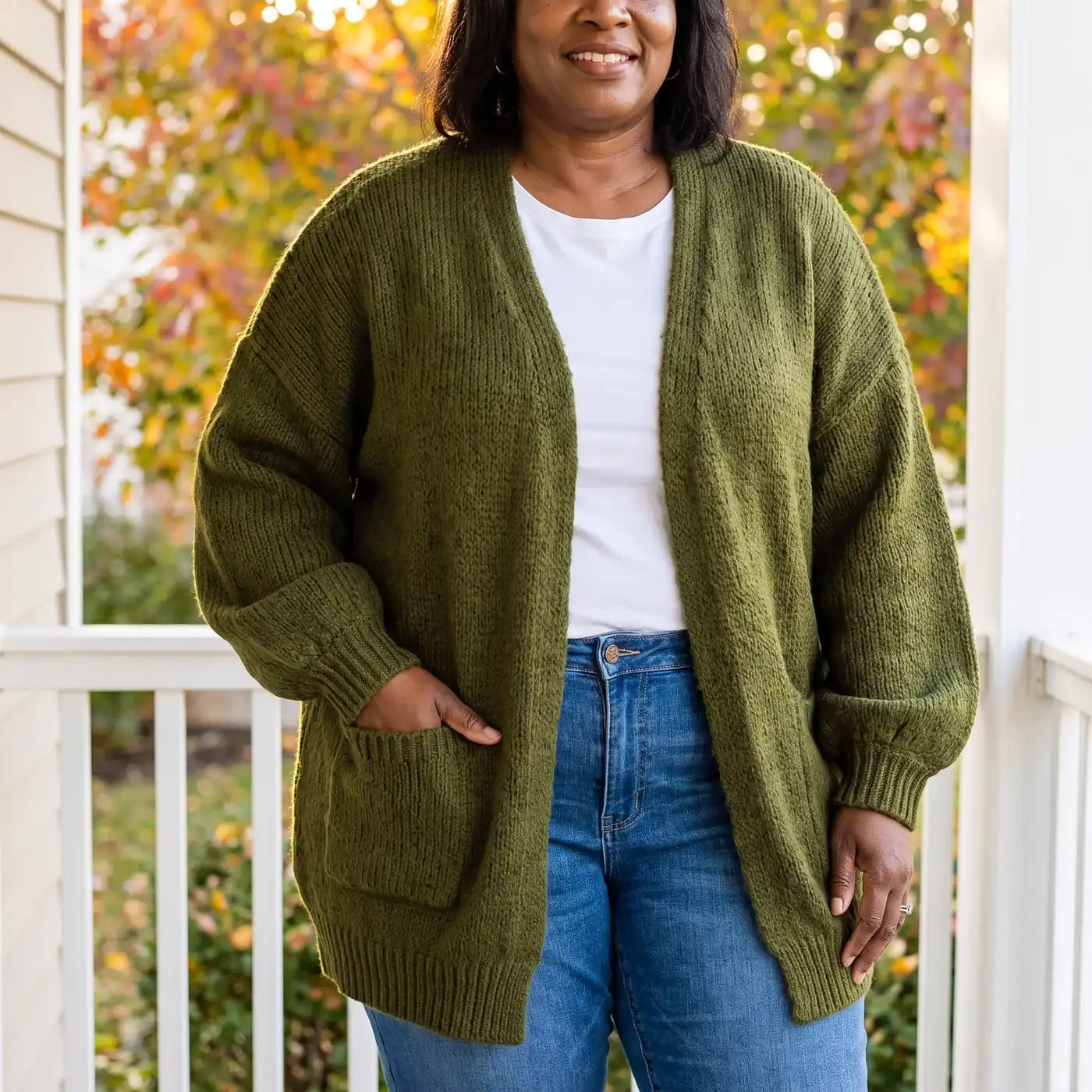 Cloud Knit Army Green lifestyle