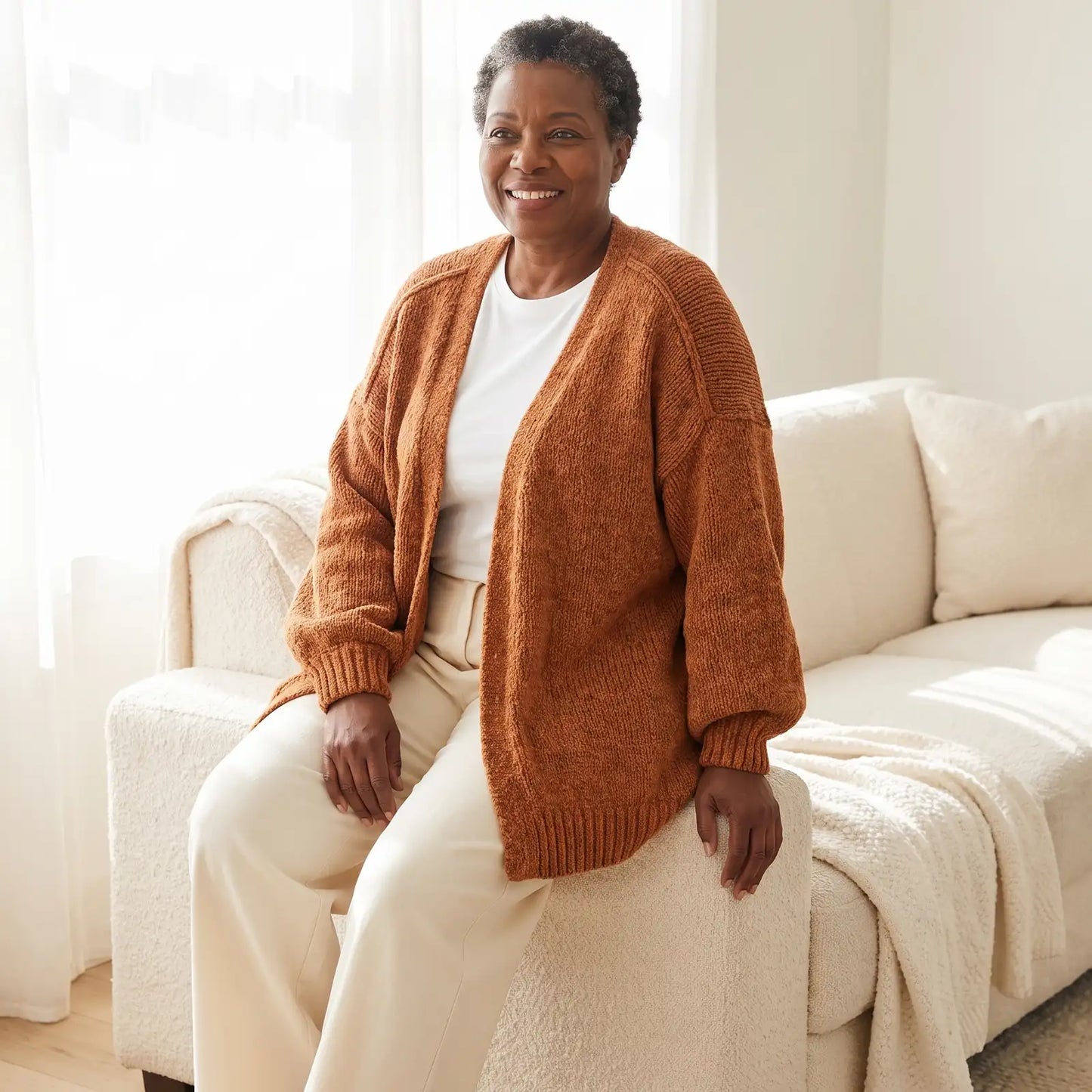 Cloud Knit Caramel lifestyle