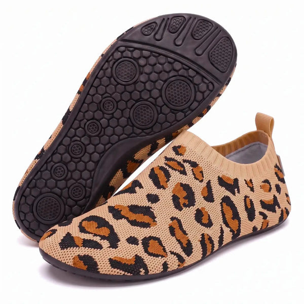Cloud Sock Leopard Brown