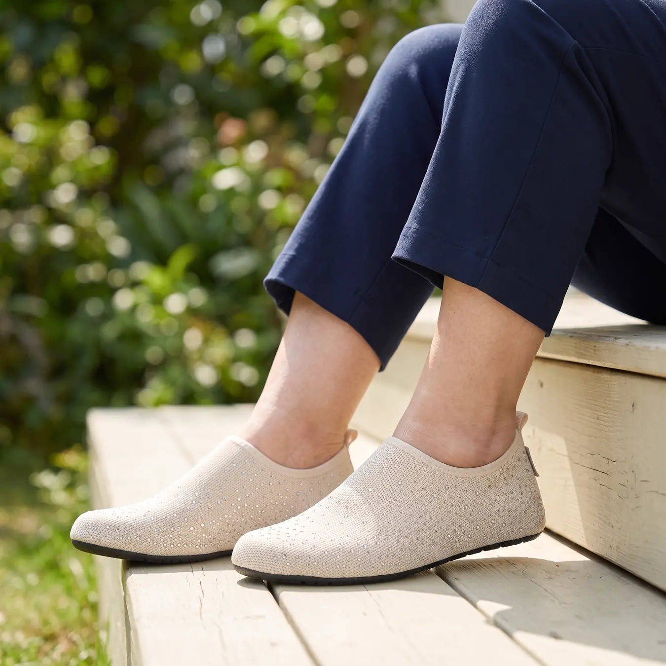 Cloud Sparkle Beige worn