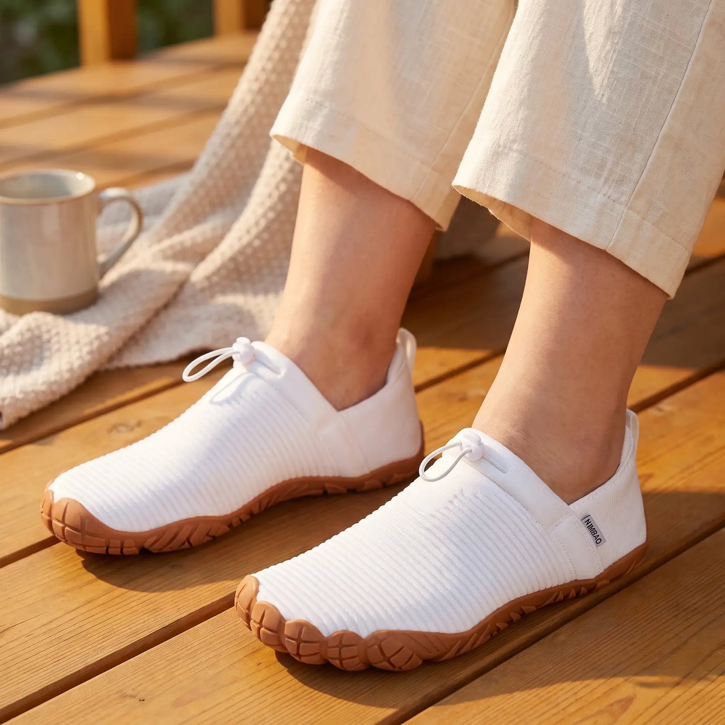 Cloud Walk Cozy White Coffee lifestyle