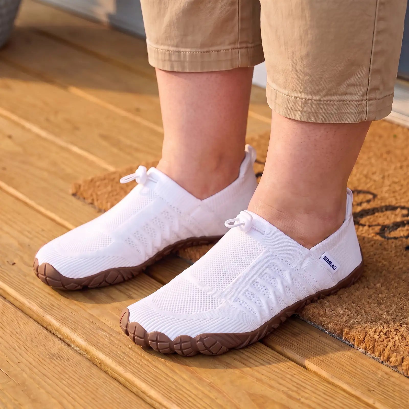 Cloud Walk Breeze White / Brown Sole lifestyle