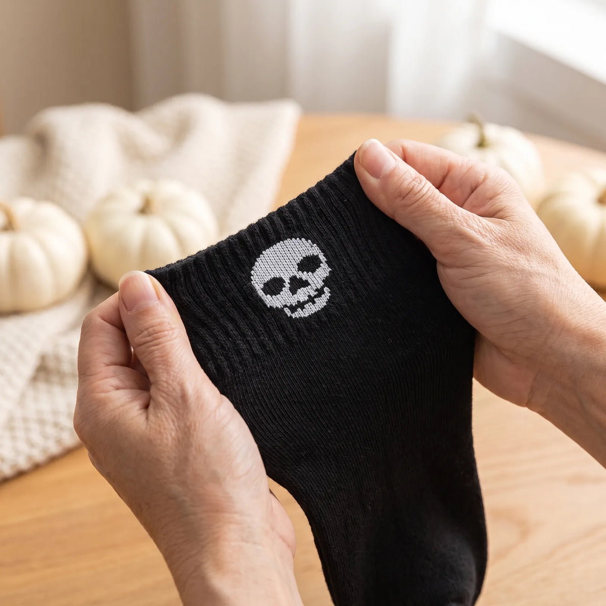 Halloween Crew Socks soft stretch knit