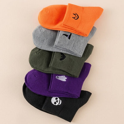 Halloween Crew Socks 5 pairs stacked