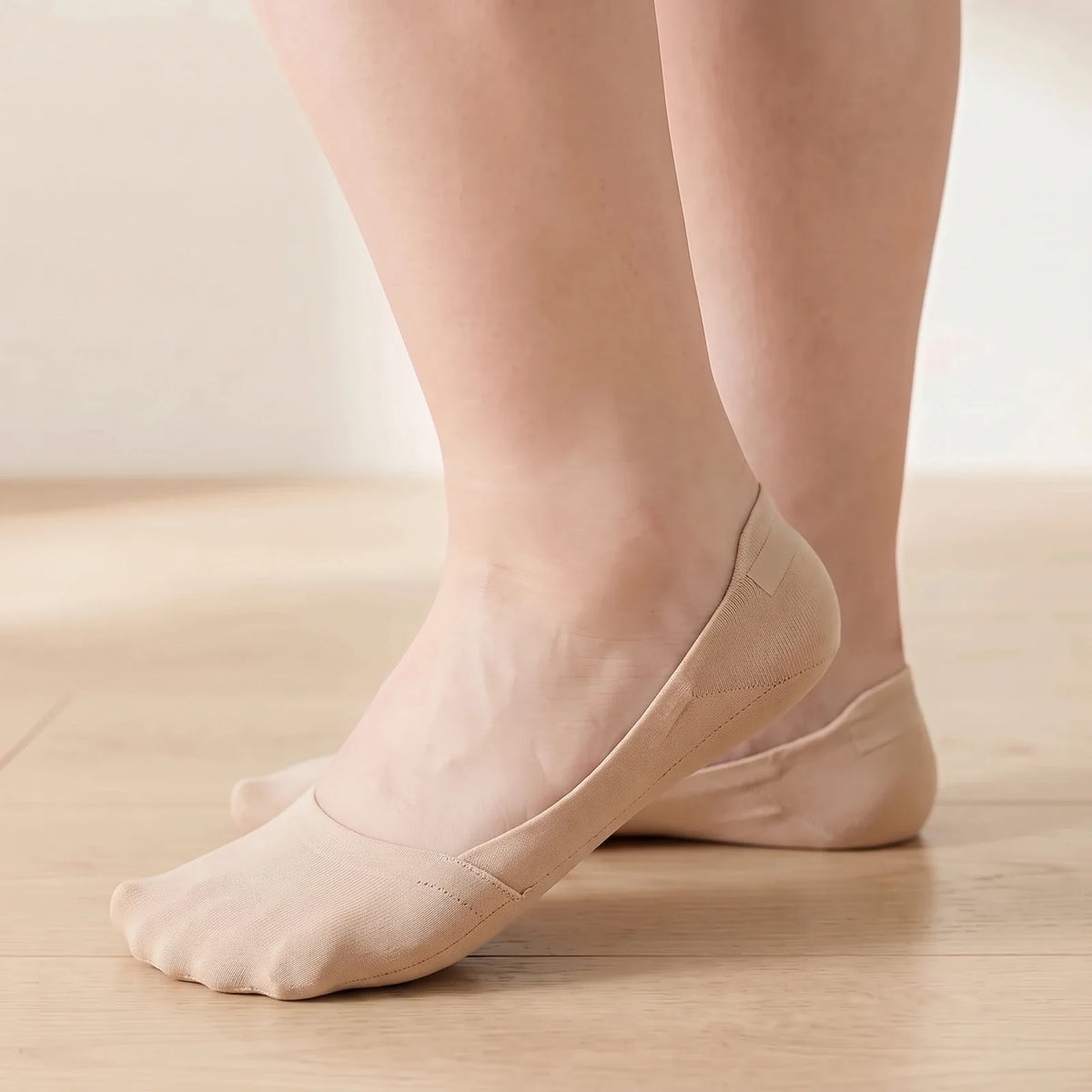 Invisible No-Show Socks worn Nude